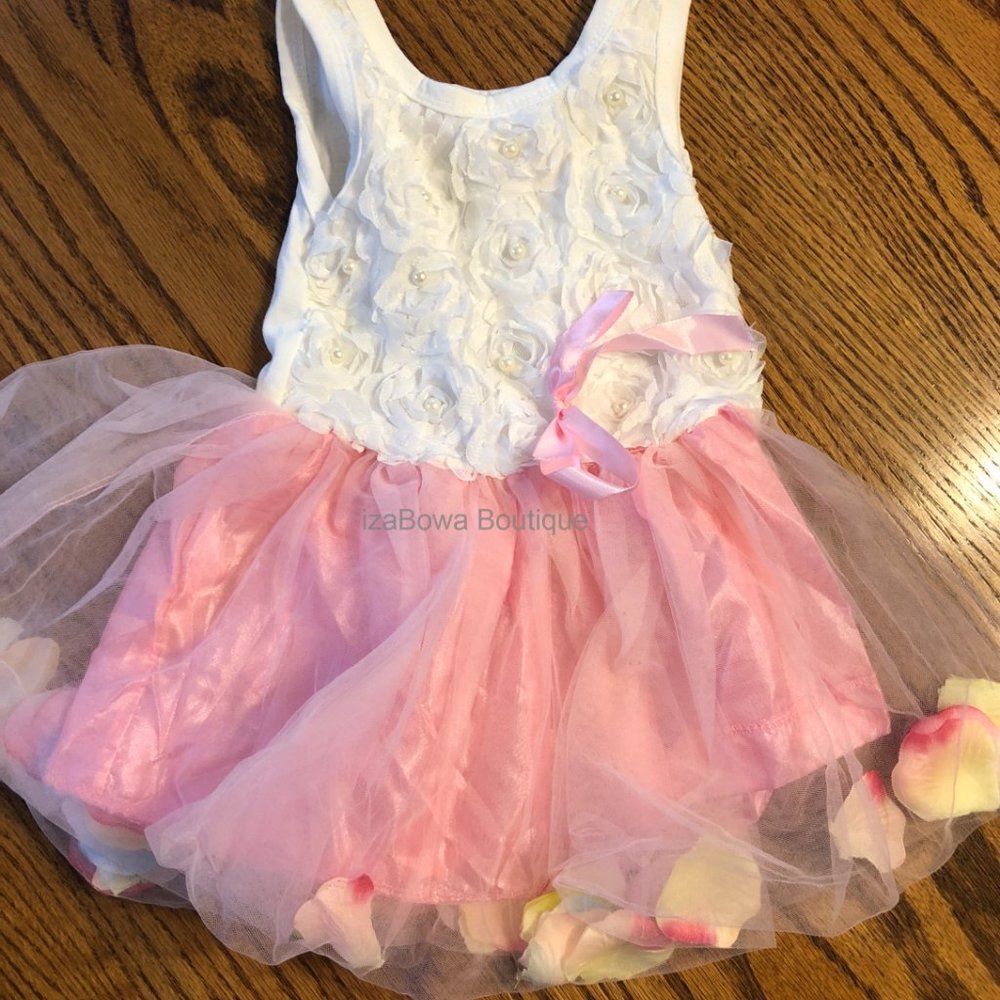 Pink Petal Tutu Dress PETAL2P 12 month - 2T NWT Boutique - Picture 1 of 3
